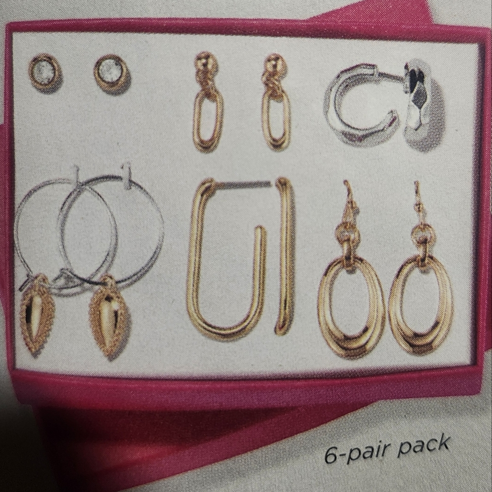 Earrings six pair pack Avon